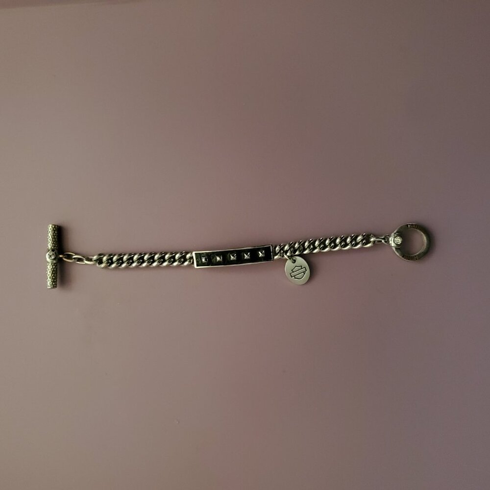Vintage Harley Davidson SS Chainlink Logo Bracelet